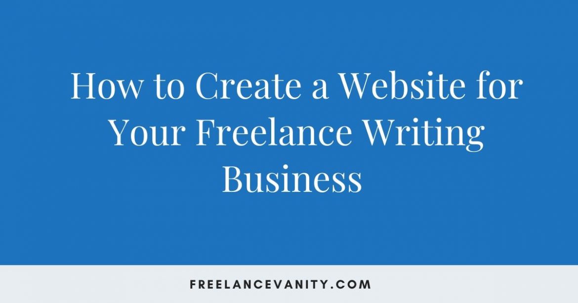 website for your freelance writing business